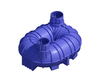 6, 800L Twin Neck Non-Potable Underground Tank (Bare Tank Only)