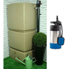 800L Rainwater Tank in Sandstone - Filter & Pump