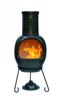 Asteria XL Glazed Green Chimalin AFC Chimenea