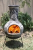 Azteca XL Mexican Chimenea in Anthracite Rustic