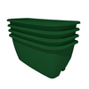 Rainwater Terrace 4 Pack Planter Kit - Dark Green (4 Planters & 4 Capillary Mats)