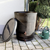 ROTO 130L Conical Oak Barrel Wood Effect Water Butt