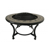Tile Mosaic Grey Fire Bowl Table & BBQ