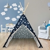 TIPI Teepee Tent Blue White Star