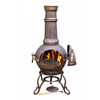 Toledo Large Cast Iron Chimenea in Bronze