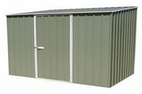 2.26 x 1.52m Pale Eucalyptus Metal Shed