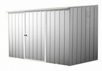 2.26 x 1.52m Titanium Metal Shed