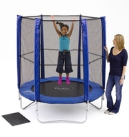6 ft. Blue Trampoline and Enclosure