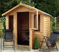 7x5 Overlap Summerhouse - Stable Door