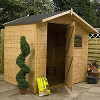 7x5 Shiplap Offset Apex Shed