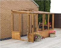 8x4 Pent Greenhouse
