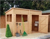 8x4 Pent Shed Unit