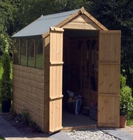 8x6 - Shiplap OSB Apex - Double Doors