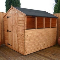 8x6 - Shiplap OSB Apex - Large Door