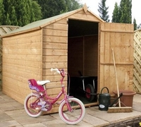 8x6 Budget OSB Apex - Large Door Shed