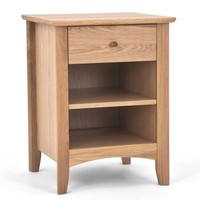 Alba Oak 1 Drawer Nightstand