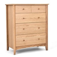 Alba Oak 2+3 Drawer Chest