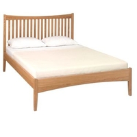 Alba Oak Low Footend Bed - 135cm Double