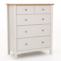 Alba Two Tone 2+3 Drawer Chest
