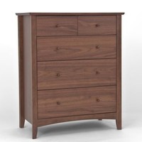Alba Walnut 2+3 Drawer Chest