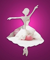 Ballerina acrylic mirror 60 x 45 cm