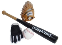 Baseball Gloves,  Bat and Ball Set