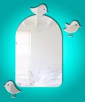 Birdcage acrylic mirror 30 x 17cm