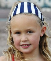 Blue & White Striped Hairband