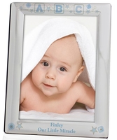 Blue ABC Silver Photo Frame