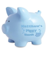 Blue Ceramic Piggy Money Box