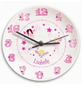 Bone China Fairy Clock