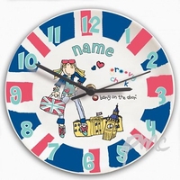 Bone China London Chick Clock