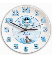 Bone China Pirate Clock