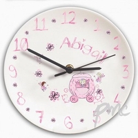 Bone China Pumpkin Fairy Clock