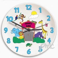 Bone China Zoo Clock