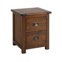Boston 2 Drawer Bedside Cabinet