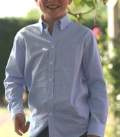 Boys shirt in Sky Blue Mini Gingham
