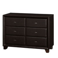 Brooklyn 6 Drawer Brown Dresser