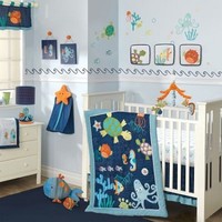 Bubbles & Squirt 5-Piece Bedding Set