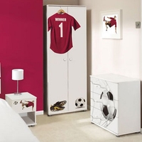 Burgundy Football Bedroom Furniture Set