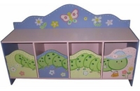 Butterfly Garden 4 Door Cabinet