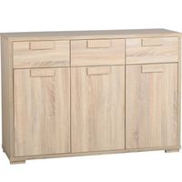 Cambourne 3 Dr 3 Drwr Sideboard-Sonoma Oak Effect