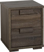 Cambourne Dark Oak Effect 2 Drawer Bedside Chest