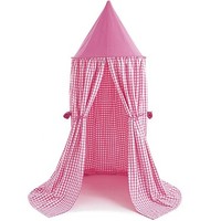 Candy Pink Gingham Hanging Tent