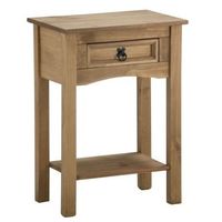 Corona 1 Drawer Console Table With Shelf