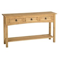 Corona Console Table with Shelf