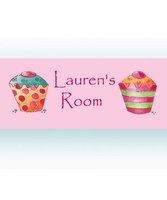 Cup Cake Door Sign