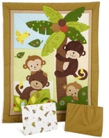 Curly Tails 3-Piece Bedding Set
