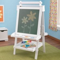 Deluxe Wooden Easel - White