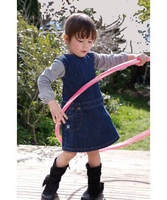Denim shift dress